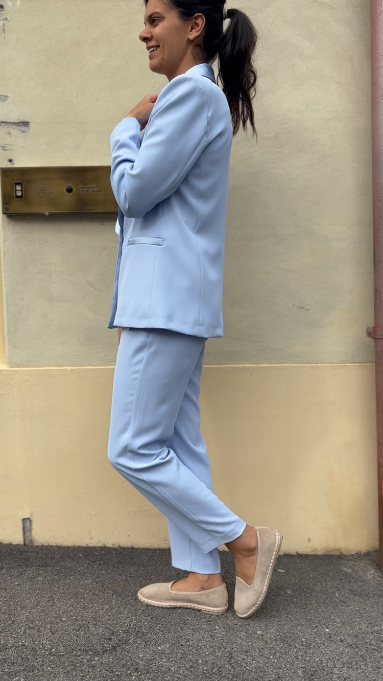 SUSY MIX - Pantalone LUX  - CELESTE
