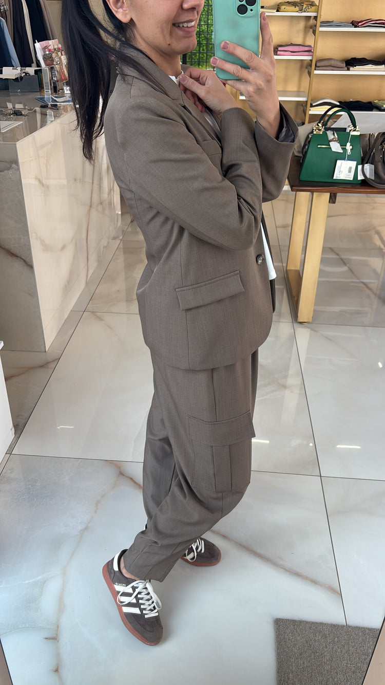 SUSY MIX - PANTALONE TASCONATO - FANGO