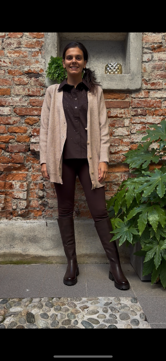 SUSY MIX - CAMICIA DIAMANTINI - MORO