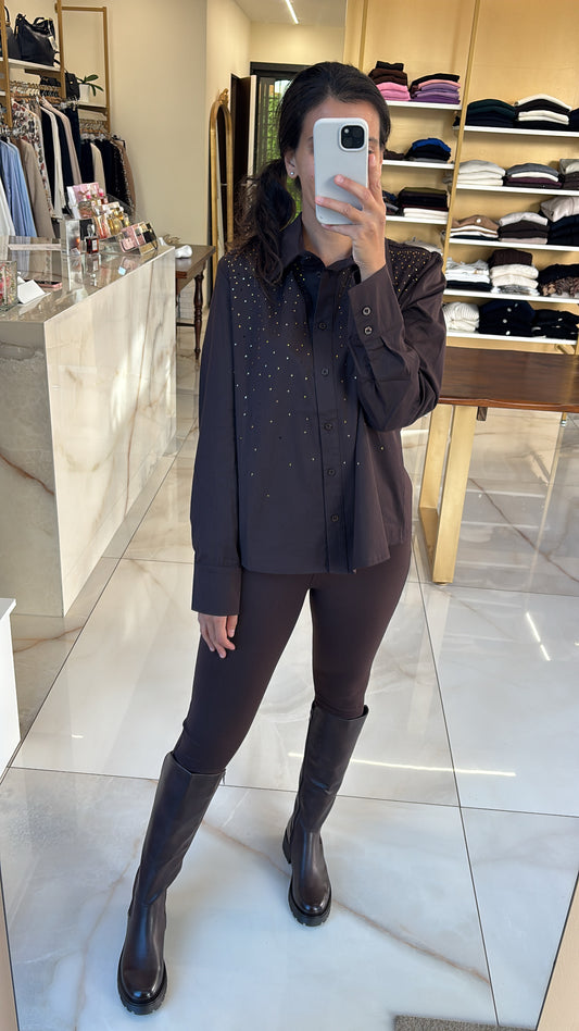 SUSY MIX - CAMICIA DIAMANTINI - MORO