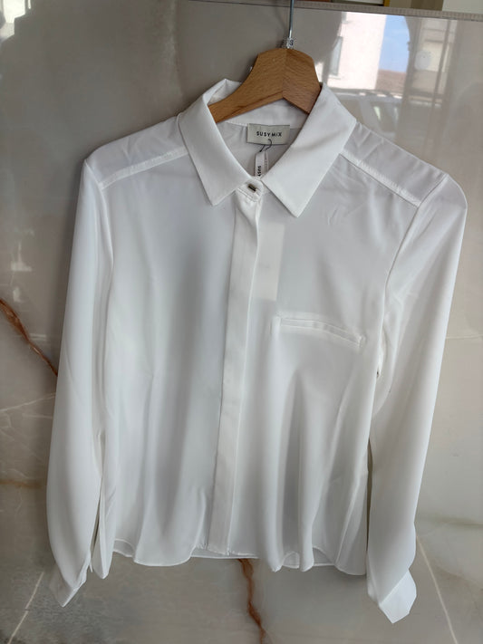 SUSY MIX - CAMICIA SCIANCRATA - BIANCA