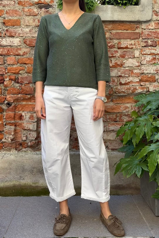 Daniel e mayer - Maglia con punti luce - Verde