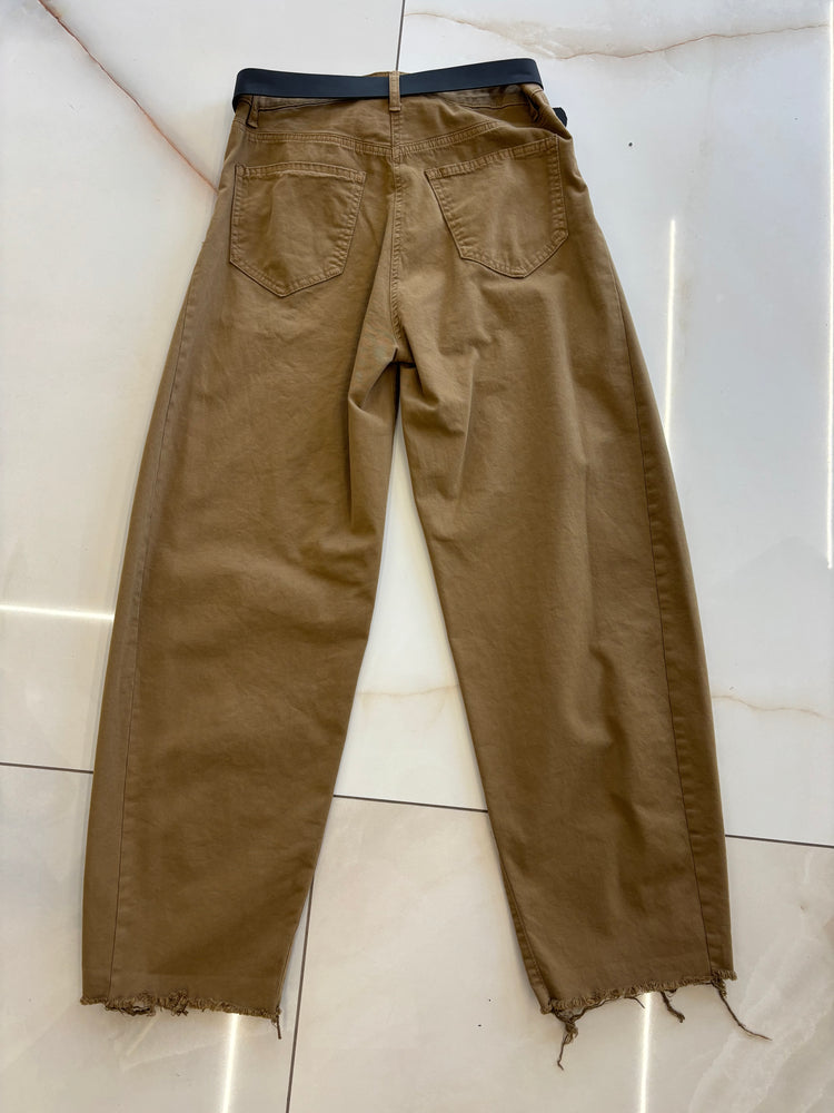 SOUVENIR - PANTALONE OVETTO CON CINTURA - LIQUIRIZIA