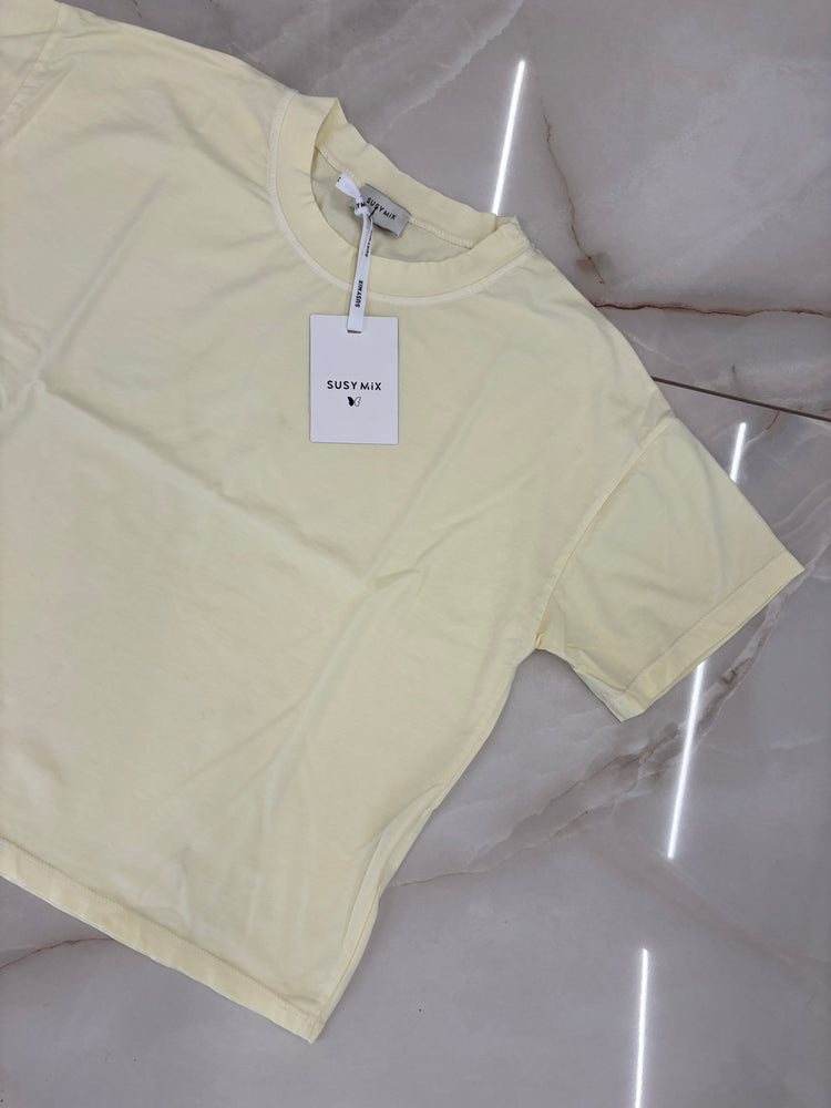 SUSY MIX - T SHIRT SCATOLETTA - GIALLA