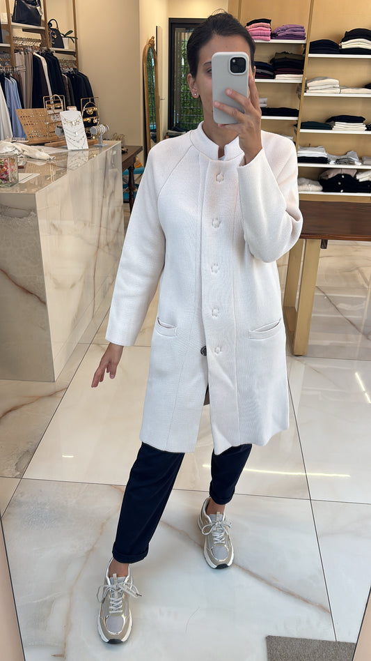 MARGARET - CAPPOTTO IN MAGLIA - GHIACCIO
