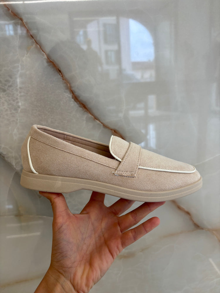 Mocassino - Liscio - Beige