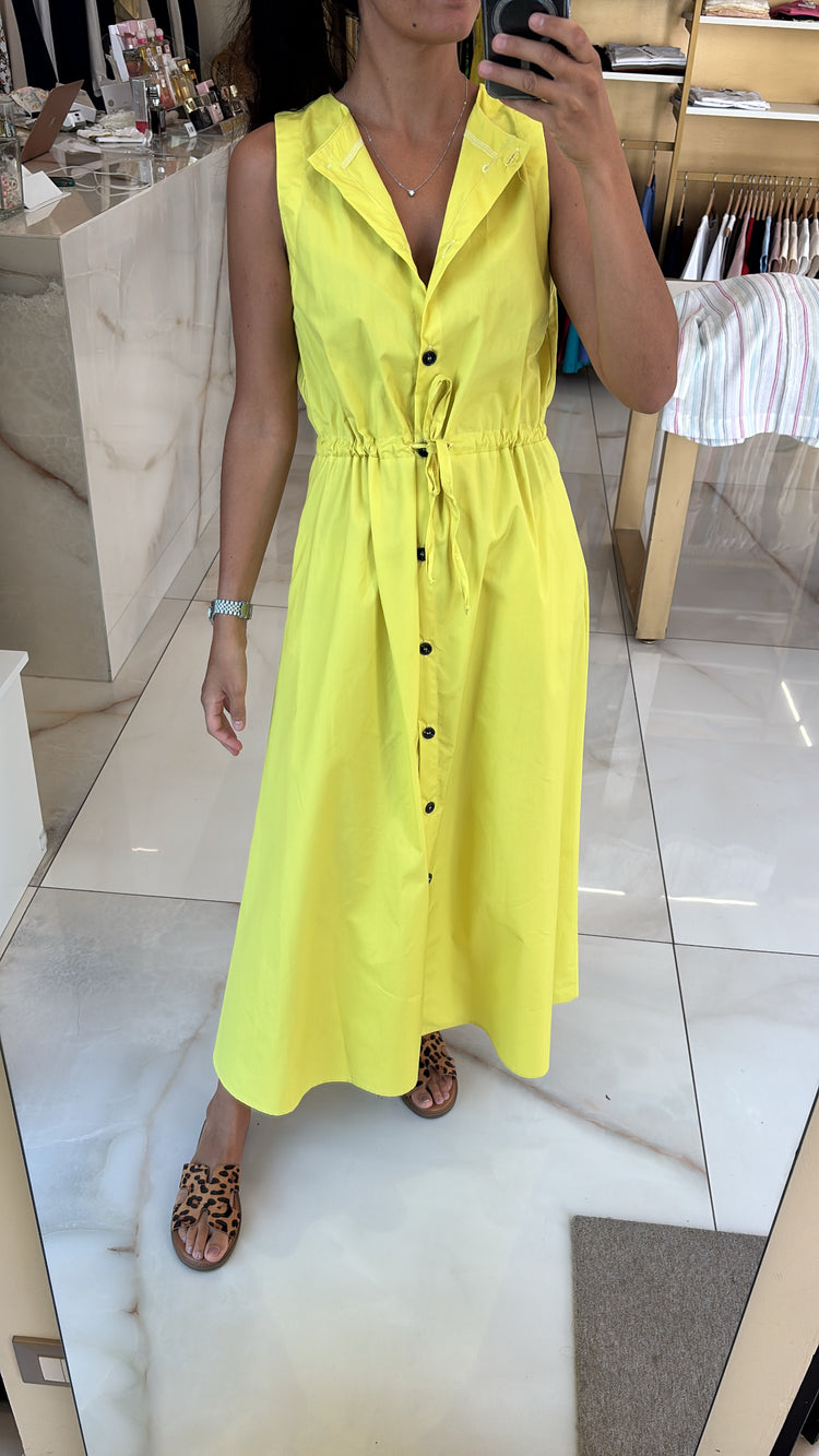 TENSIONE IN - ABITO CHEMISIER - GIALLO LIMONE