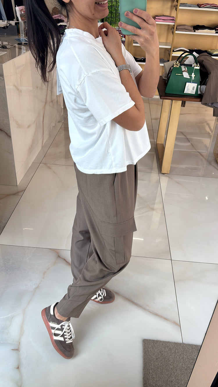SUSY MIX - PANTALONE TASCONATO - FANGO