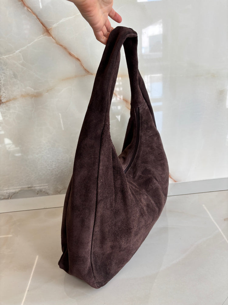SHOPPER CAMOSCIO - TESTA DI MORO