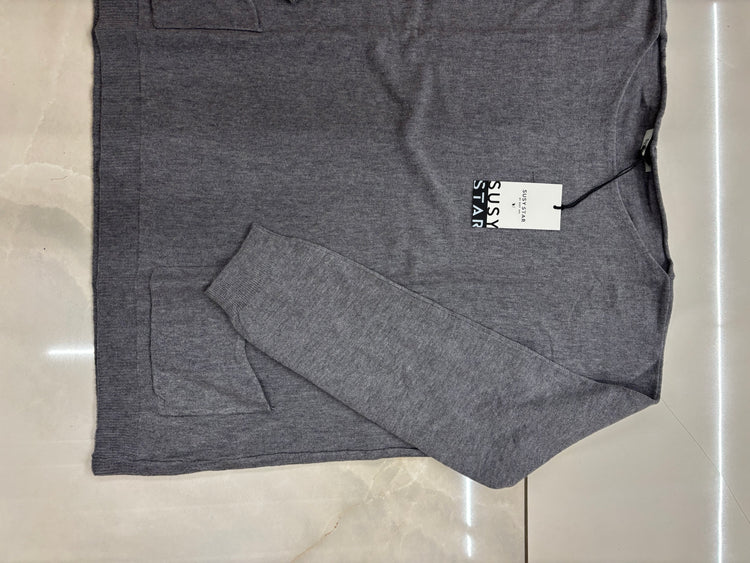 SUSY STAR - MAGLIONE BARCHETTA - GRIGIO