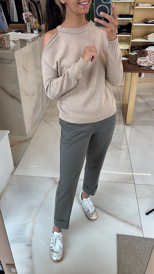 SUSY MIX - MAGLIA CUT OUT - SAFARI