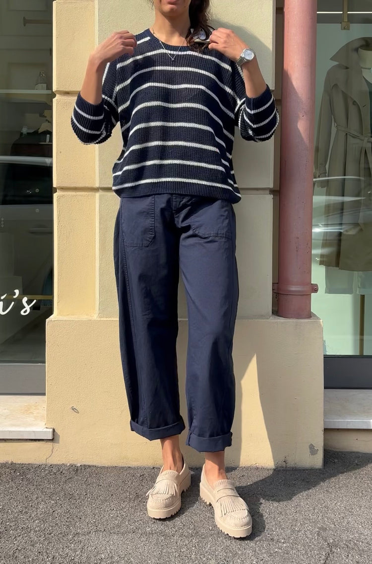 Susy mix - Pantalone con Tasca frontale - Blu