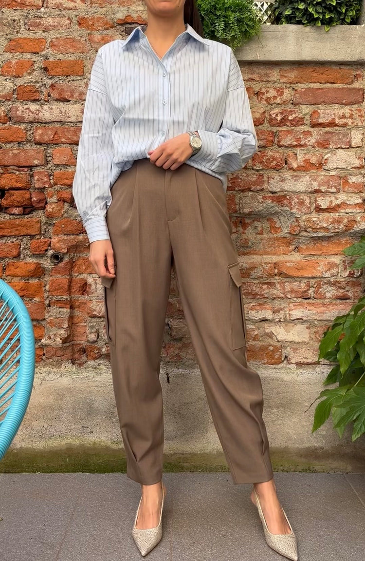 SUSY MIX - CAMICIE GESSATA - CELESTE