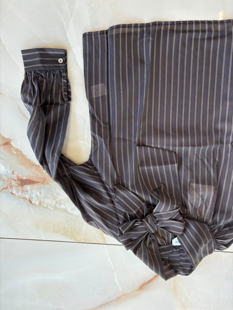 SUSY MIX - CAMICIA GESSATA  - MORO