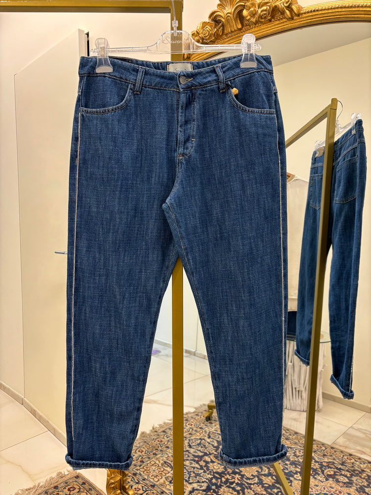 SOUVENIR - JEANS - DIAMANTINI - BLU