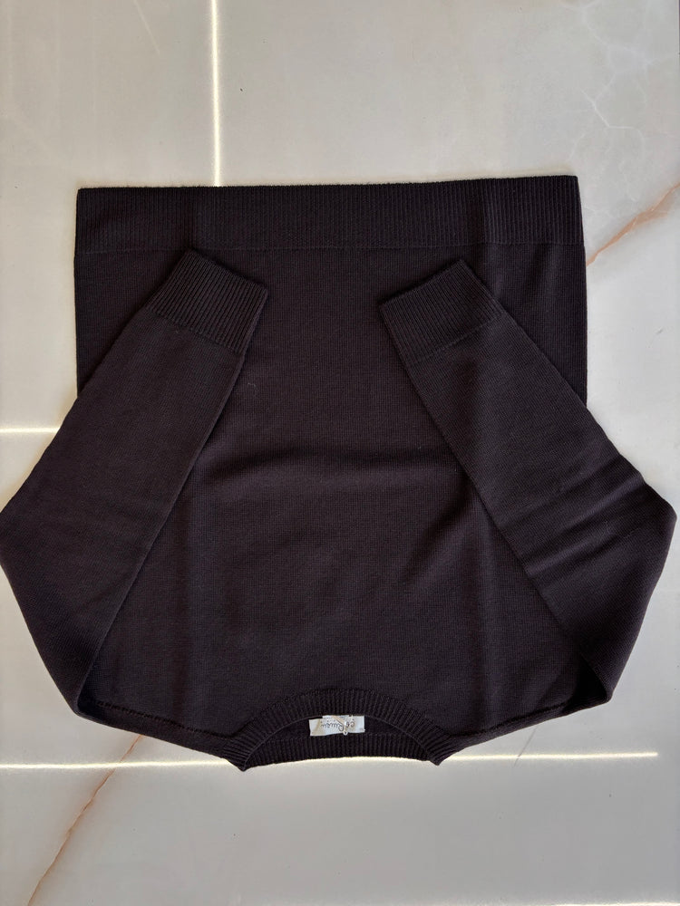 CARMEN - MAGLIONE GIROCOLLO COD. Grace - CIOCCOLATO