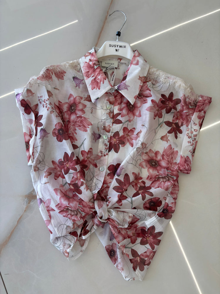 Susy mix - Camicia Fiori  - Fico
