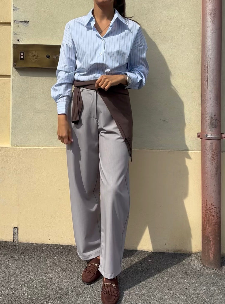 TENSIONE IN - PANTALONE BALI - GRIGIO