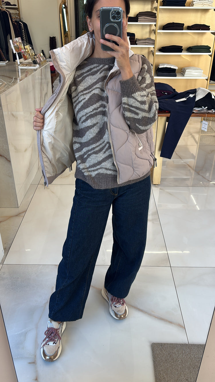 PIUMINO - SMANICATO - BEIGE