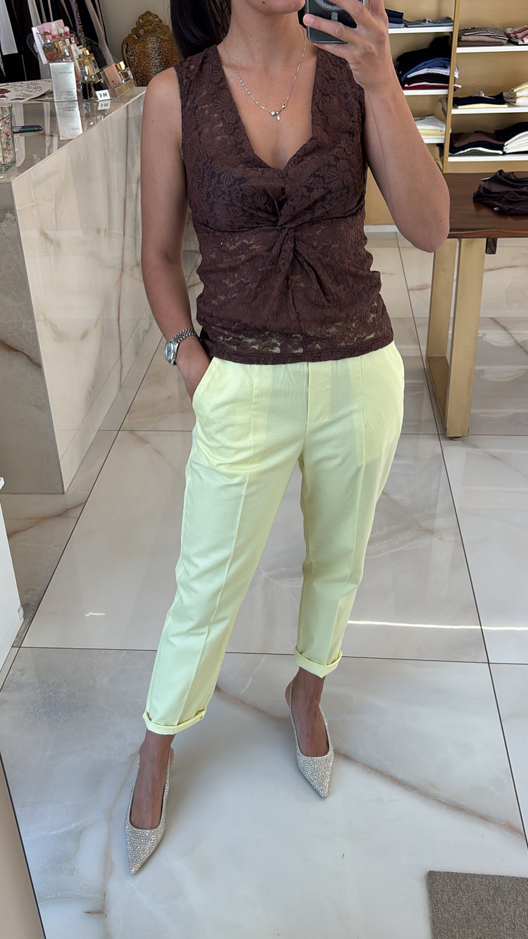 Margaret - Pantalone Coulisse - giallo
