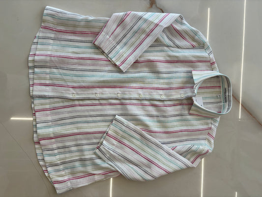 DANIEL E MAYER - CAMICIA IN LINO - RIGHE