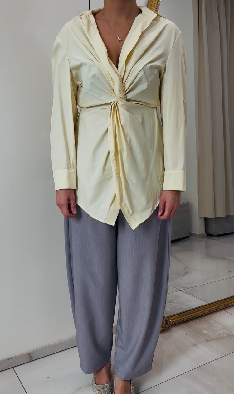 TENSIONE IN - CAMICIA NODO - GIALLA