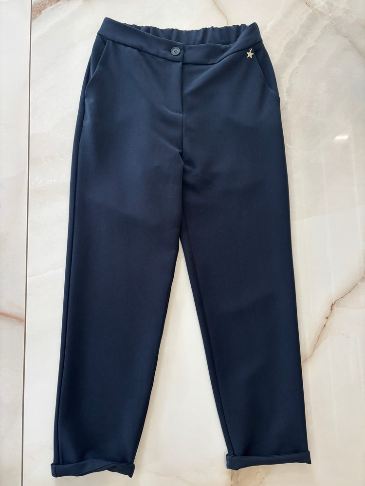SOUVENIR - PANTALONE BASICO CON COULISSE - BLU