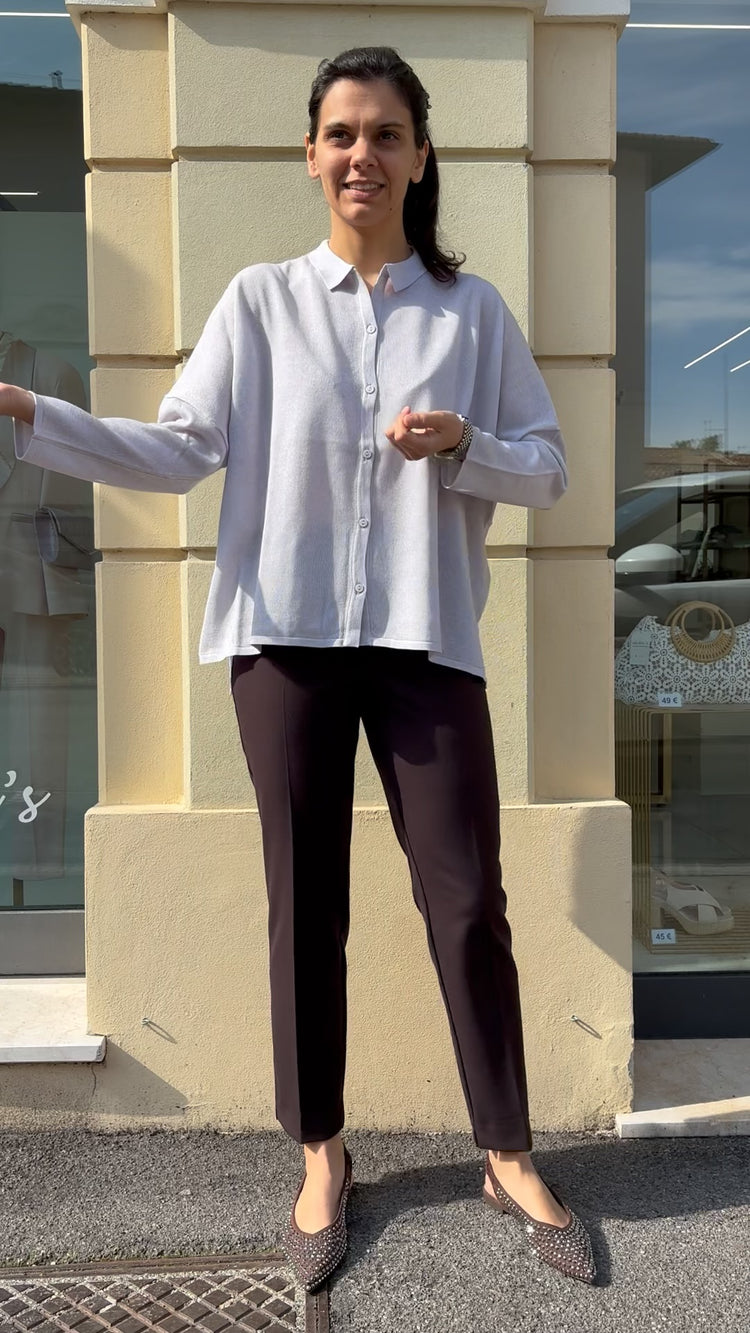 Daniel e mayer - Maglia in filo leggero  - grigia