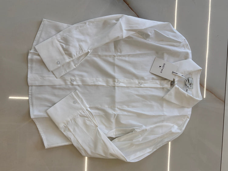 Susy mix - Camicia bottone gioiello  - latte