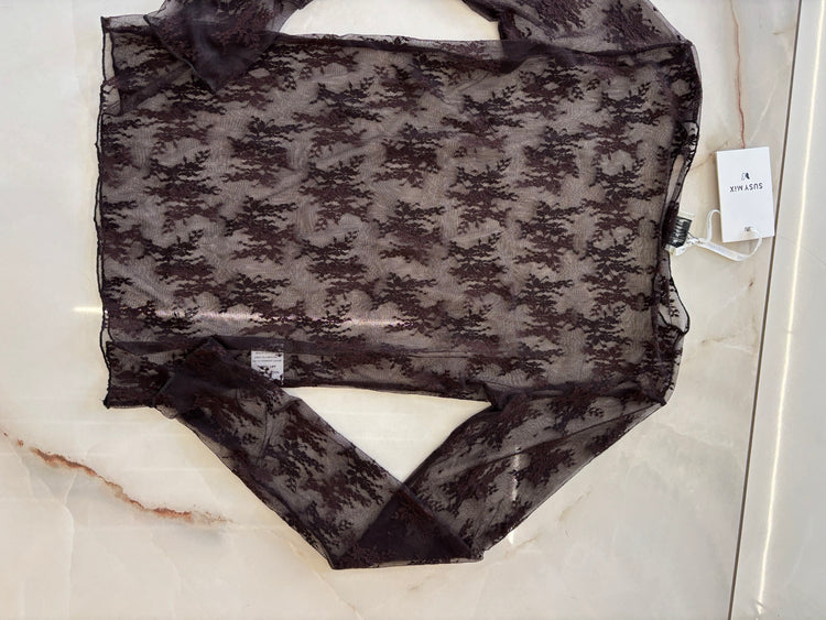 SUSY MIX - MAGLIA PIZZO - MORO