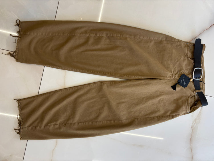 SOUVENIR - PANTALONE OVETTO CON CINTURA - LIQUIRIZIA