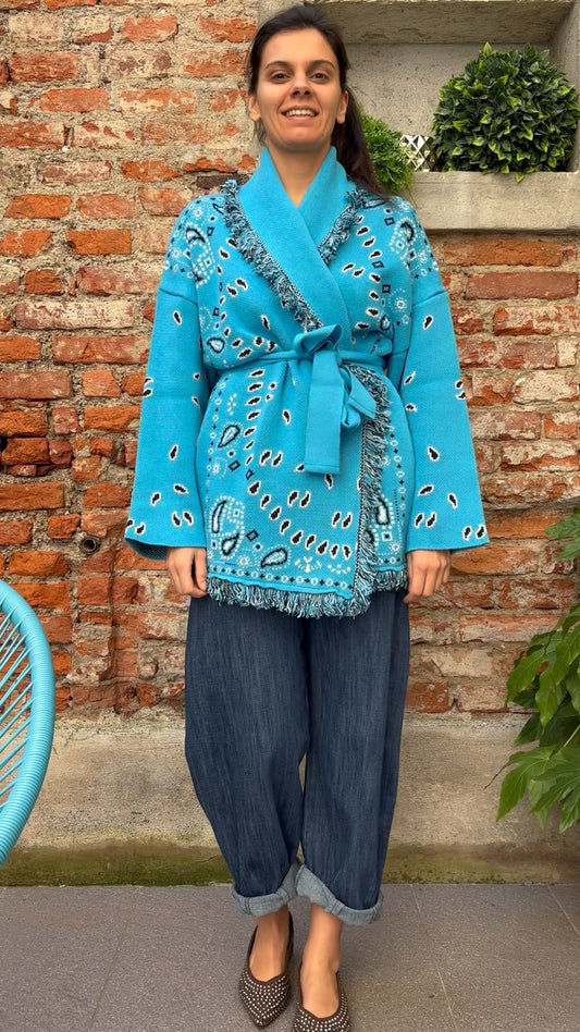 TENSIONE IN - ALANUI BANDANA  - BLU PAVONE