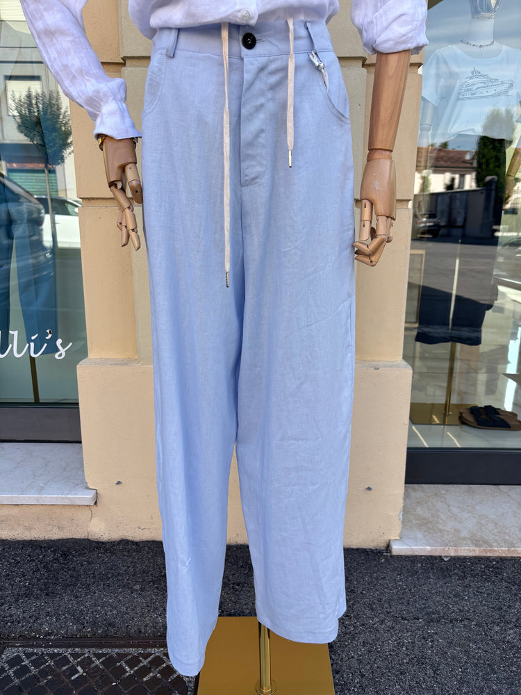 SUSY MIX - Pantalone Barrel  - CELESTE