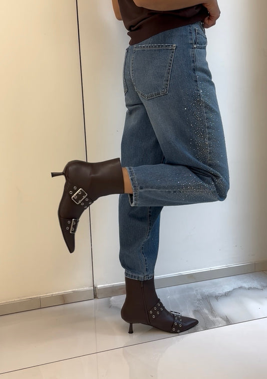 SUSY MIX - JEANS STRASS - DENIM CHIARO