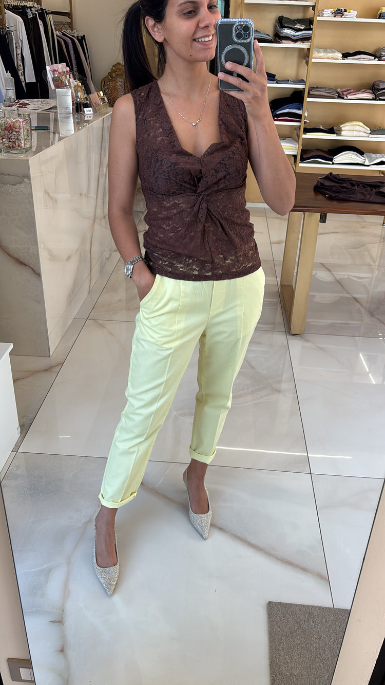 Margaret - Pantalone Coulisse - giallo