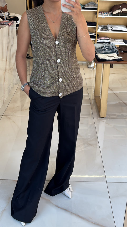 SOUVENIR - PANTALONE ASIA - NERO