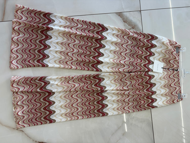 TENSIONE IN - PANTALONE FANTASIA - BEIGE FUCSIA