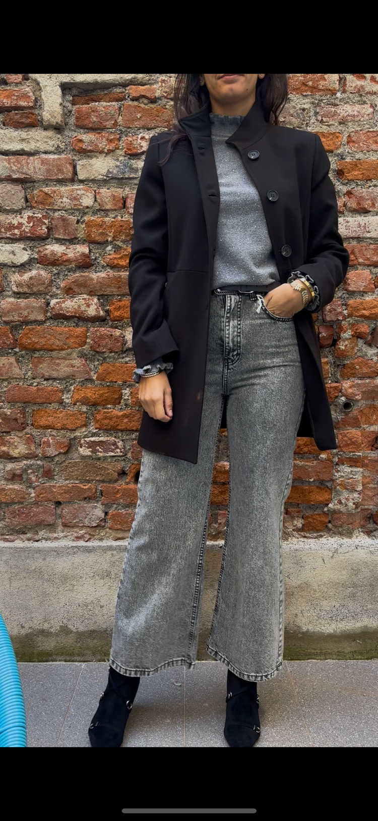 SUSY MIX - LUPETTO CON MICROPAILLETTES - GRIGIO