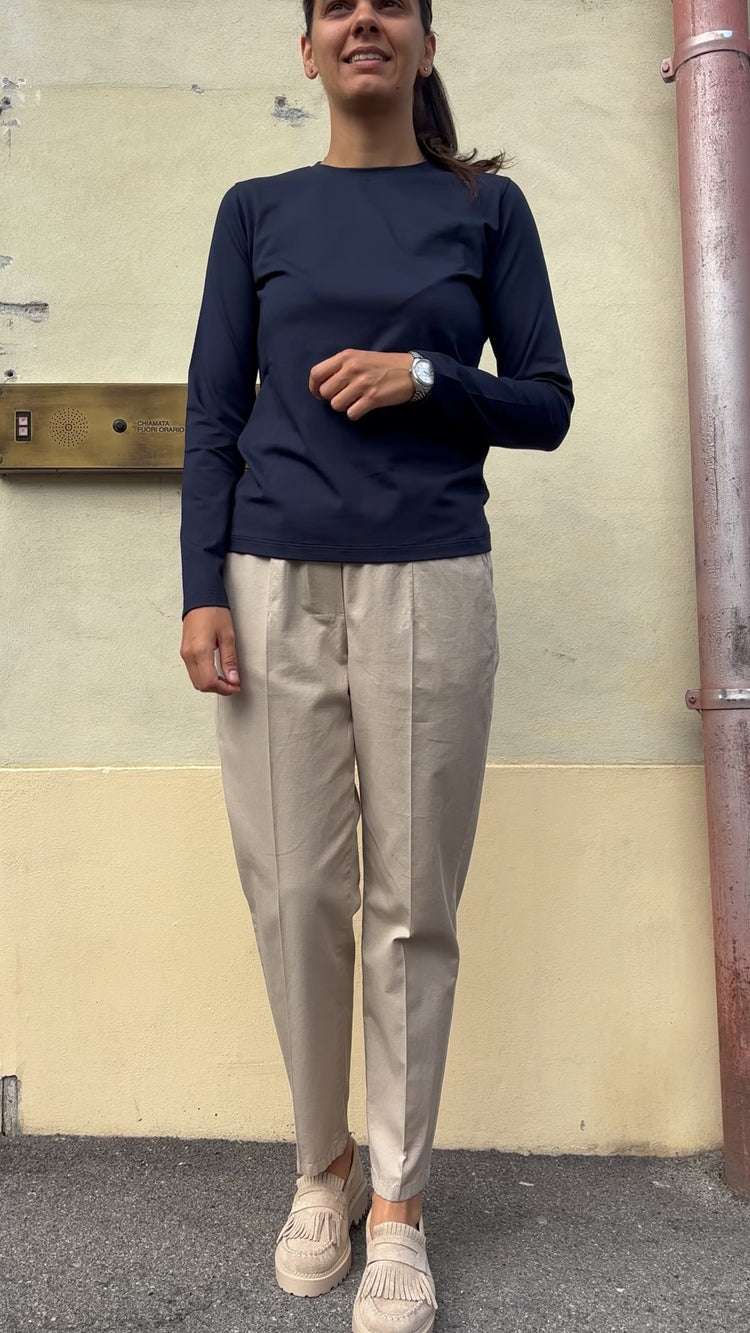 Margaret - Pantalone Coulisse - Beige