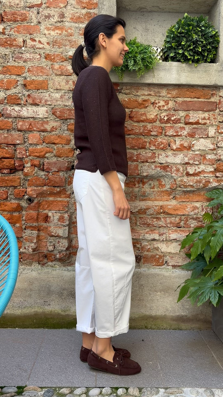 Margaret - Pantalone Ovetto - Bianco