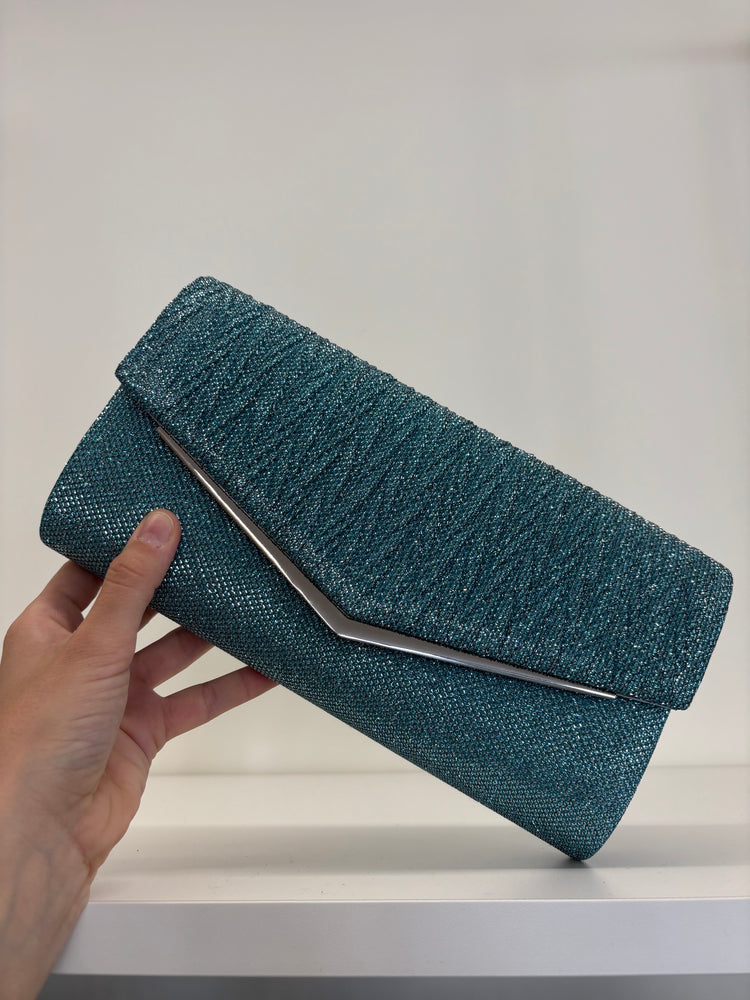 POCHETTE - GLITTER - VERDE ACQUA