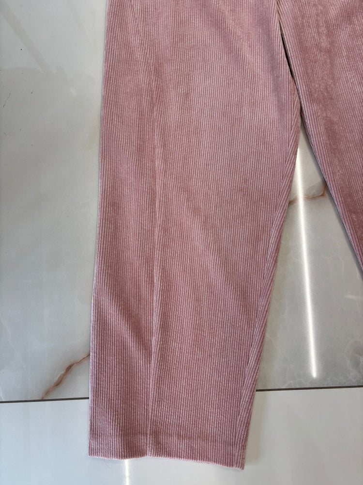 SUSY MIX - PANTALONE IN VELLUTO ROSA