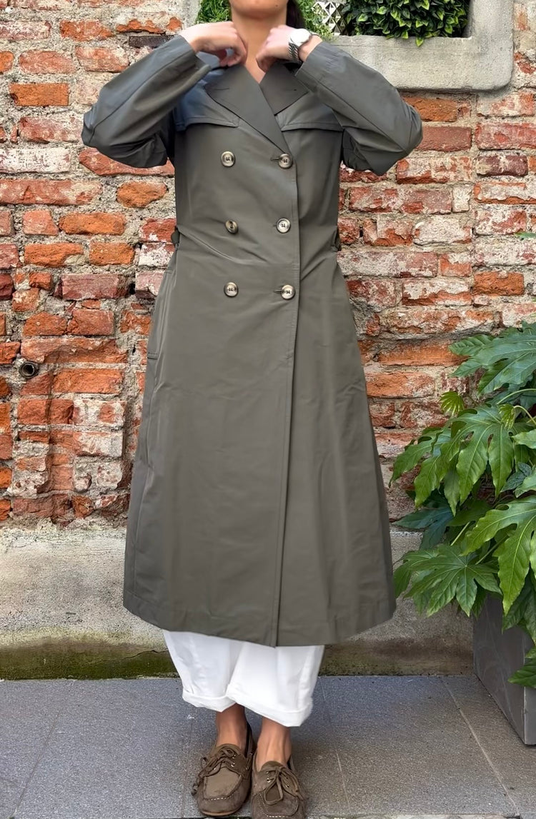 DANIEL & MAYER - TRENCH LUNGO - VERDE MILITARE