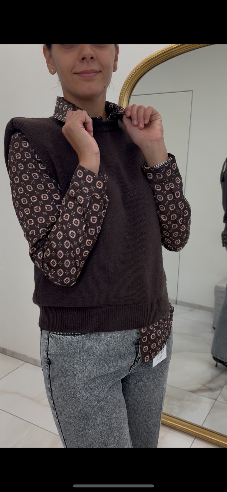 SUSY MIX - CAMICIA RASO - MORO