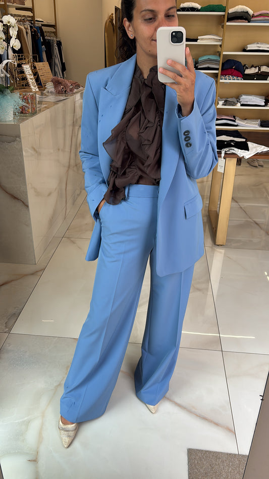 HAVEONE - PANTALONE COMPLETO - CELESTE