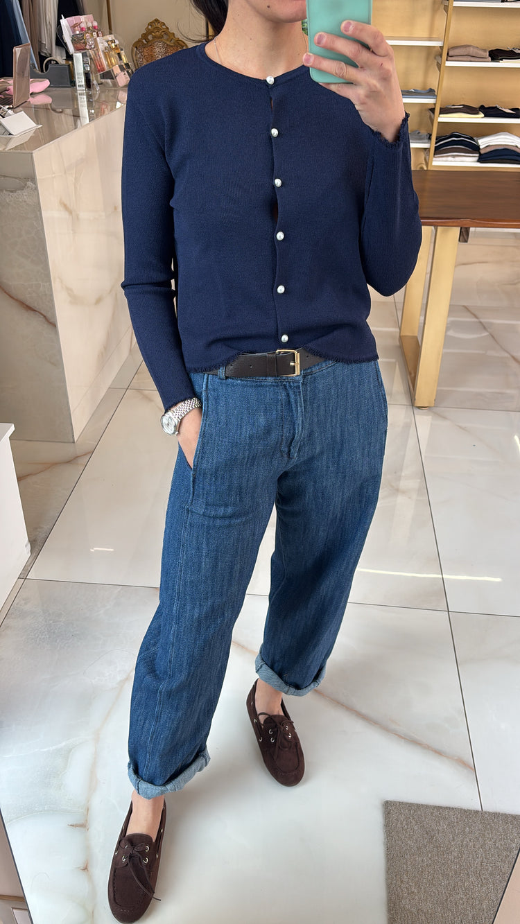 SUSY MIX - CARDIGAN - BLU