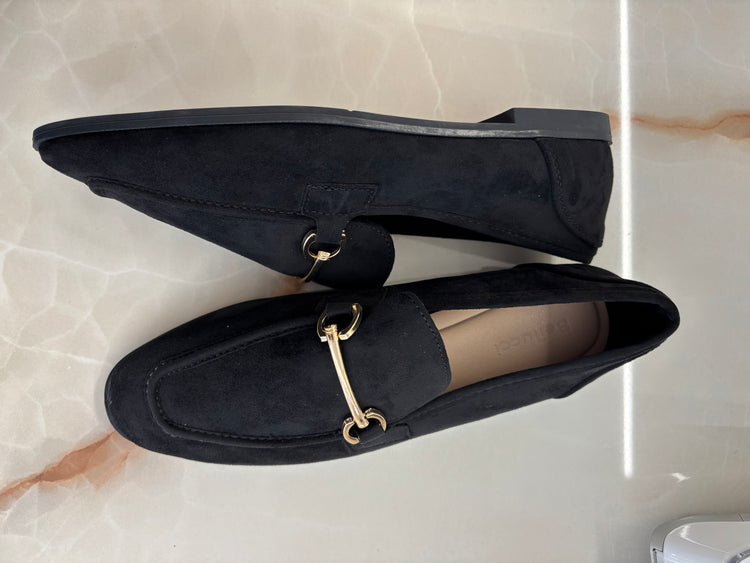MOCASSINO ECOCAMOSCIO - NERO