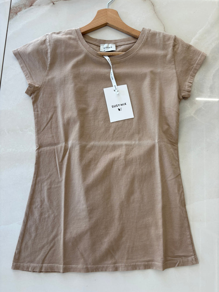 SUSY MIX - T SHIRT SLIM - BEIGE SAFARI