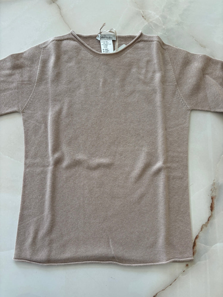 CARMEN - MAGLIONE MINIMAL - BEIGE