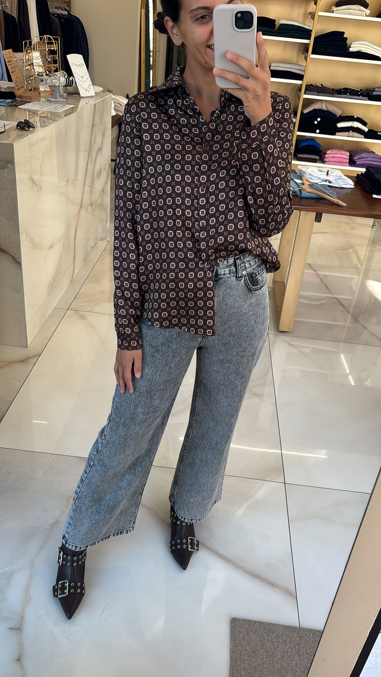 SUSY MIX - CAMICIA RASO - MORO